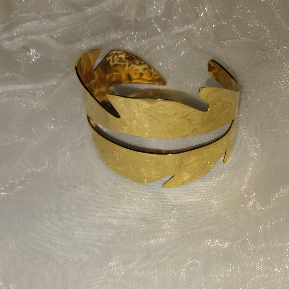 Gold Leaf Cuff Bracelet